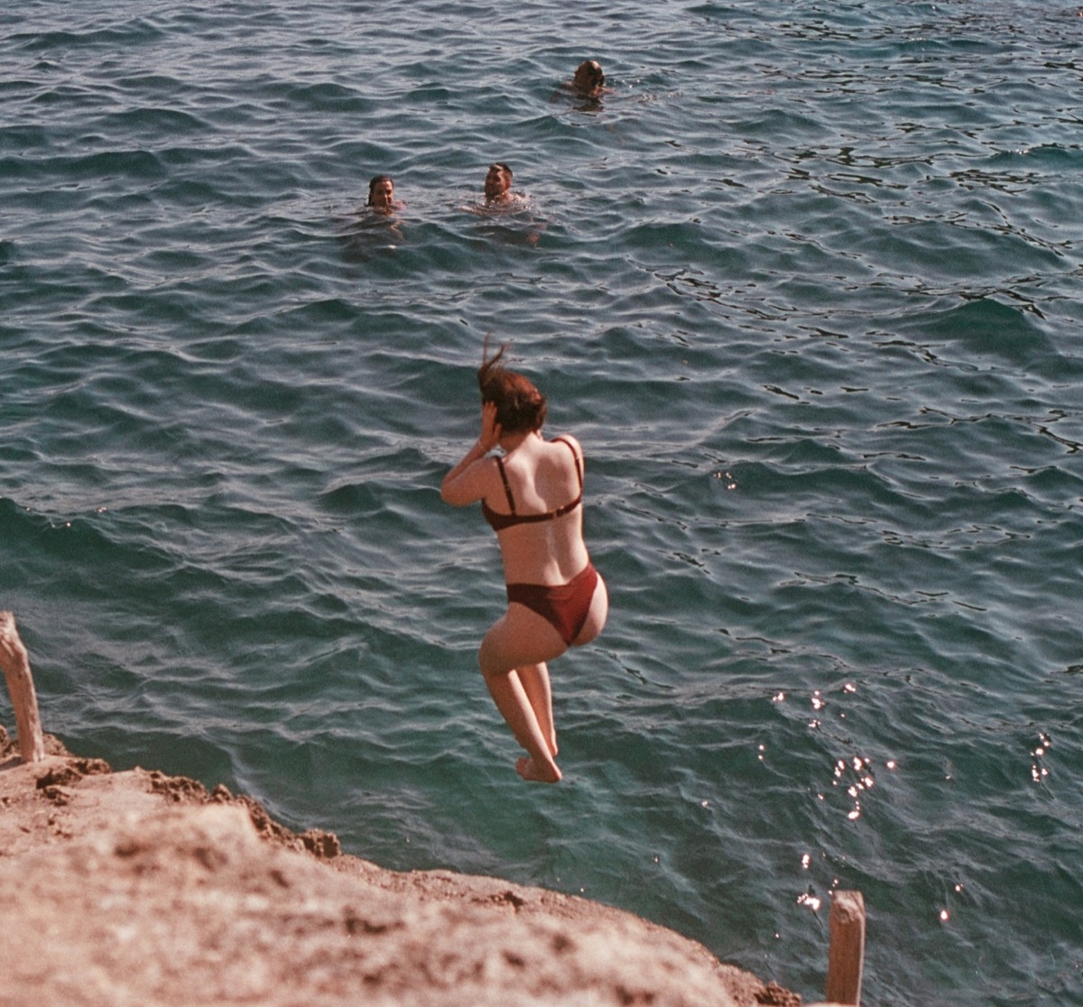 Fearless leaps, endless blue